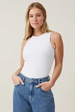 The One Organic Rib Racer Tank