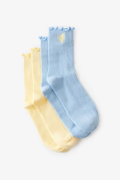The Perfect Pair Frill Rib Crew Sock 2Pk
