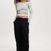 Tie Waist Suiting Pant