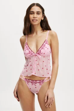Trixie Bow Longline Bralette