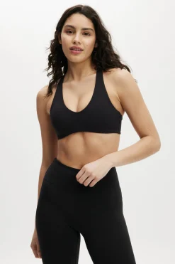 Ultra Soft Plunge Racer Crop
